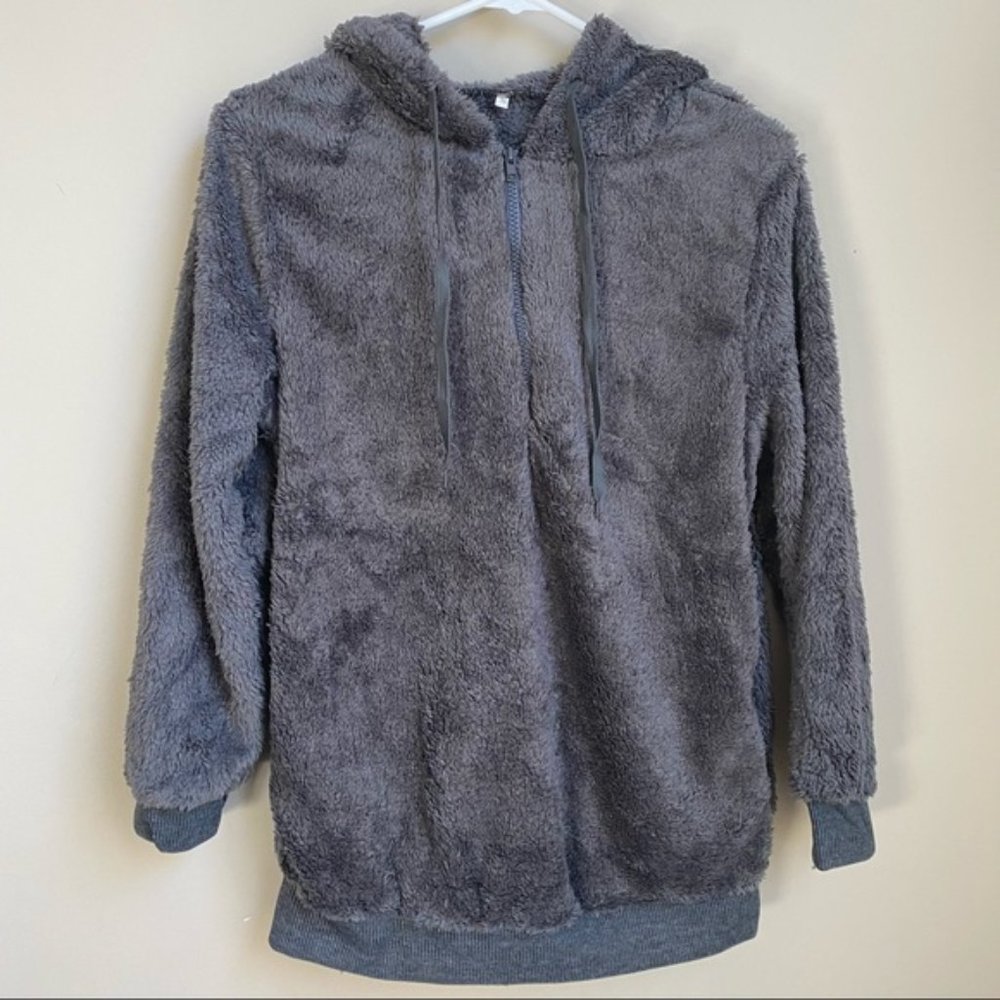 Soft Gray Hoodie - Picture 2 of 6